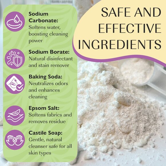 Black Currant And Jasmine Scent Laundry Soap 24 oz Gentle and Effective Cleaning - Picture 3 of 8